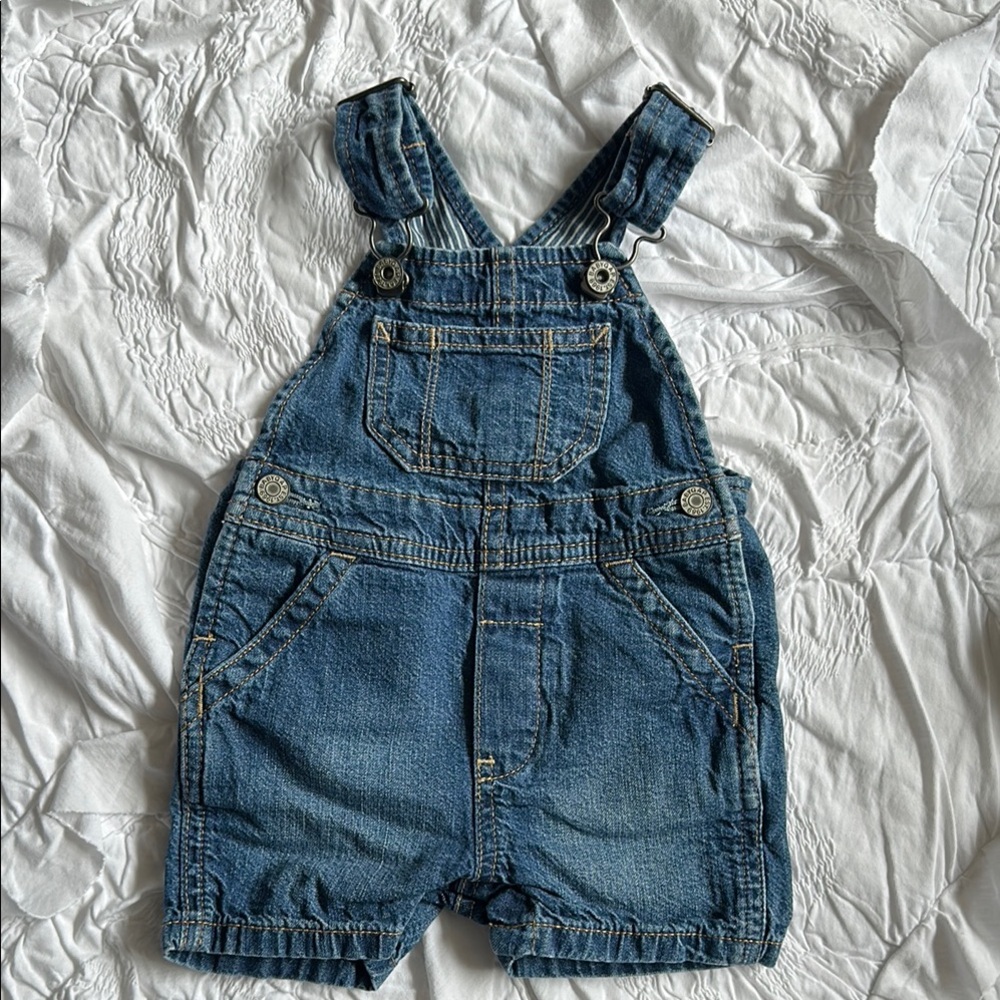 Baby Gap Denim Short Overalls